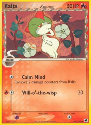 Ralts (Delta Species) - 61/106 [Dragon Frontiers] Reverse Holofoil