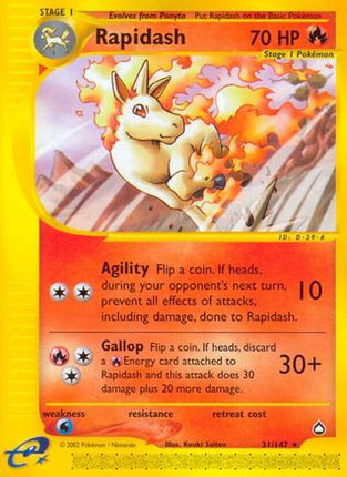Rapidash - 31/147 [Aquapolis] Reverse Holofoil