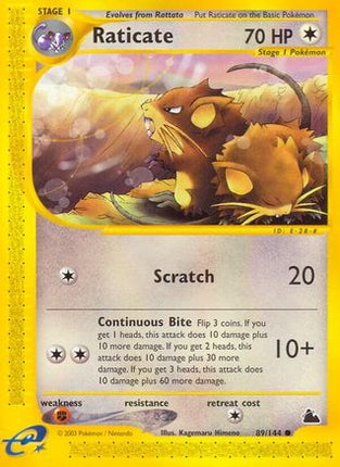 Raticate - 89/144 [Skyridge] Reverse Holofoil