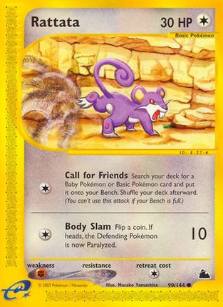 Rattata - 90/144 [Skyridge] Reverse Holofoil