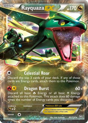 Rayquaza EX - 85/124 [Dragons Exalted] Holofoil
