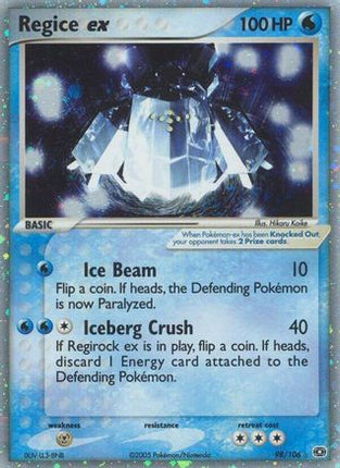 Regice ex - 98/106 [Emerald] Holofoil