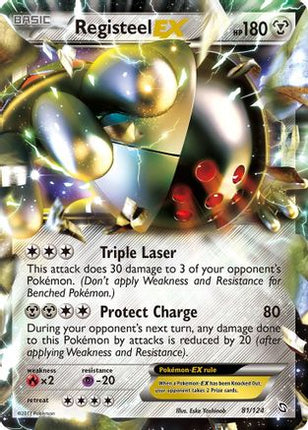 Registeel EX - 81/124 [Dragons Exalted] Holofoil