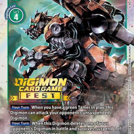 RustTyrannomon [BT2-051] (Digimon Card Game Fest 2022) [Release Special Booster Promos]