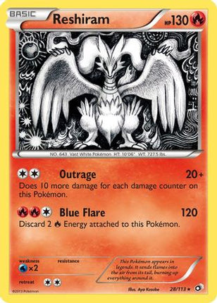Reshiram - 28/106 [Legendary Treasures] Reverse Holofoil
