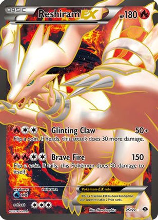Reshiram EX (95 Full Art) - 95/99 [Next Destinies] Holofoil