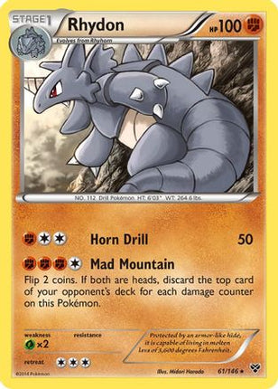 Rhydon - 61/106 [XY Base Set] Reverse Holofoil