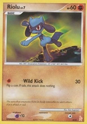 Riolu 6- DP Trainer Kit Manaphy & Lucario