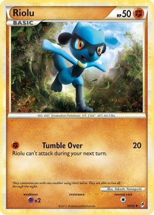 Riolu - 50/95 [Call of Legends] Reverse Holofoil
