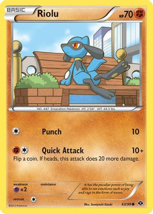 Riolu - 63/99 [Next Destinies] Reverse Holofoil