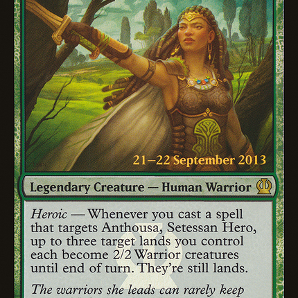 Anthousa, Setessan Hero [Theros Promos] Prerelease Foil