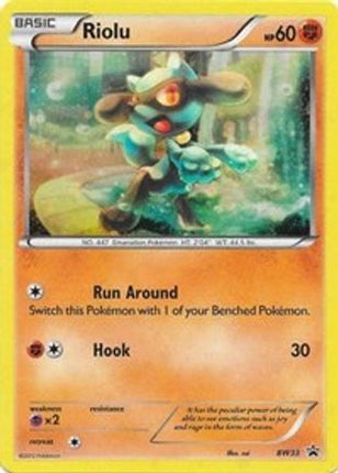 Riolu - BW33 (Cosmos Holo) - null/null [Black and White Promos] Holofoil