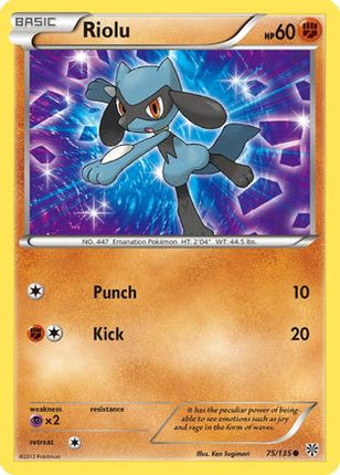 Riolu (75) - 75/108 [Plasma Storm] Reverse Holofoil