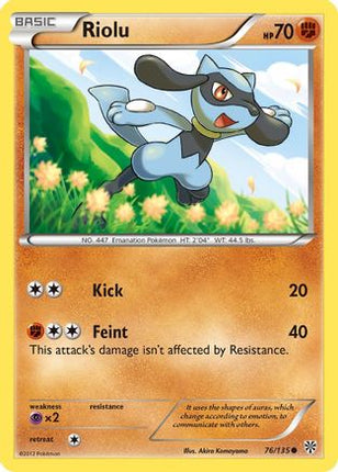 Riolu (76) - 76/108 [Plasma Storm]