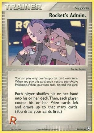 Rocket's Admin. - 86/109 [Team Rocket Returns] Reverse Holofoil