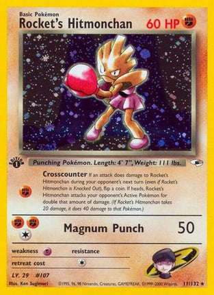 Rocket's Hitmonchan - 11/132 [Gym Heroes] Unlimited Holofoil