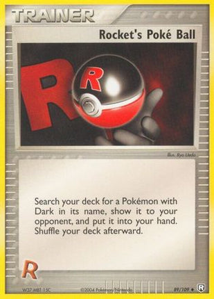 Rocket's Poke Ball - 89/109 [Team Rocket Returns] Reverse Holofoil
