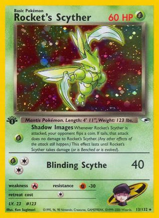 Rocket's Scyther - 13/132 [Gym Heroes] Unlimited Holofoil