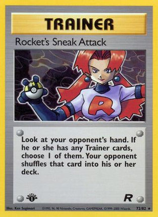 Rocket's Sneak Attack (72) - 72/82 [Team Rocket] 1st Edition
