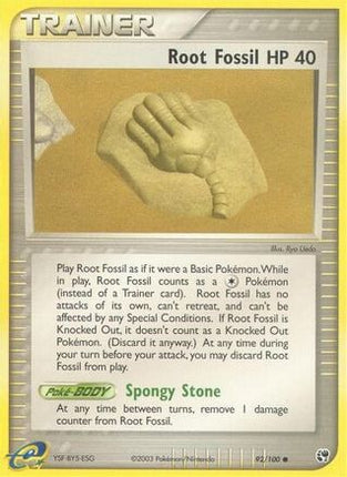 Root Fossil - 92/109 [Sandstorm] Reverse Holofoil