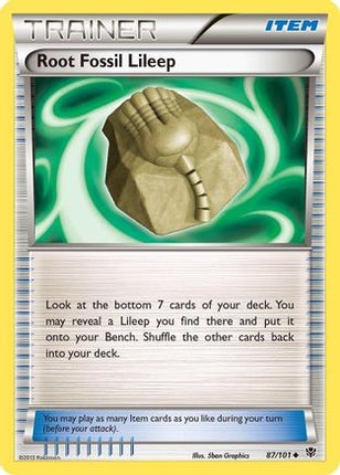 Root Fossil Lileep - 87/106 [Plasma Blast]