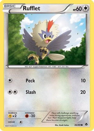 Rufflet (86) - 86/98 [Emerging Powers] Reverse Holofoil
