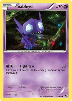 Sableye - 61/106 [Legendary Treasures]