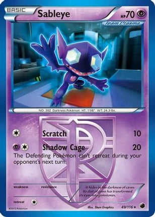 Sableye (Team Plasma) - 49/106 [Plasma Freeze]