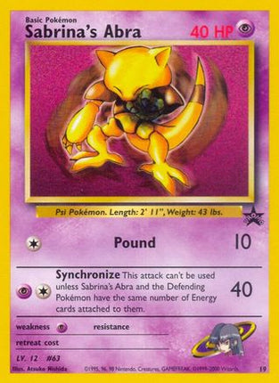 Sabrina's Abra - 19/null [WoTC Promo]