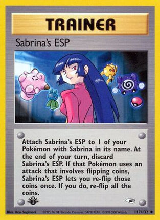 Sabrina's ESP - 117/132 [Gym Heroes] 1st Edition