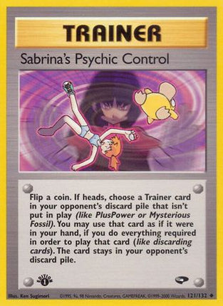 Sabrina's Psychic Control - 121/132 [Gym Challenge] 1st Edition