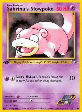 Sabrina's Slowpoke - 95/132 [Gym Heroes] 1st Edition
