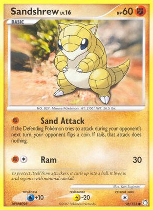 Sandshrew - 96/null [Mysterious Treasures] Reverse Holofoil