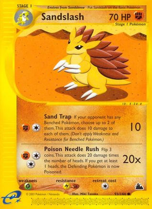 Sandslash - 93/144 [Skyridge] Reverse Holofoil