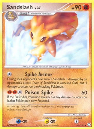 Sandslash - 61/null [Mysterious Treasures] Reverse Holofoil