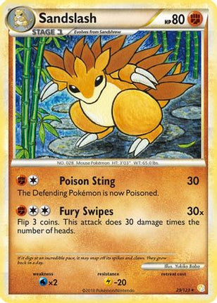 Sandslash - 29/106 [HeartGold SoulSilver] Reverse Holofoil