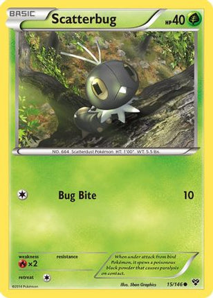 Scatterbug - 15/106 [XY Base Set] Reverse Holofoil