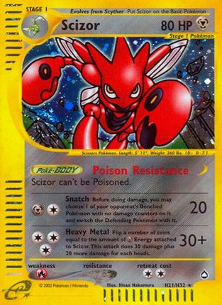 Scizor (H21) - H21/147 [Aquapolis] Holofoil