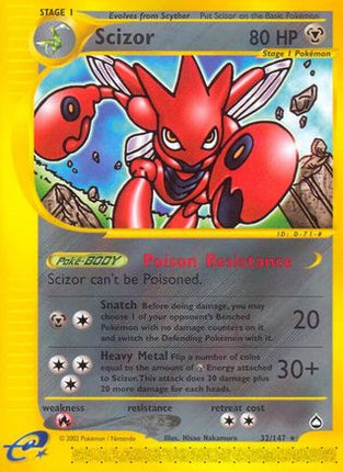 Scizor - 32/147 [Aquapolis]