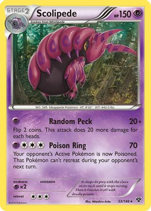 Scolipede - 53/106 [XY Base Set] Reverse Holofoil