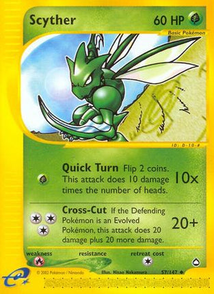 Scyther (57) - 57/147 [Aquapolis]