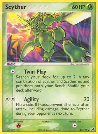 Scyther - 46/115 [Unseen Forces] Reverse Holofoil