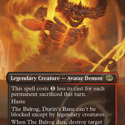 The Balrog, Durin's Bane (Borderless) [The Lord of the Rings: Tales of Middle-earth]