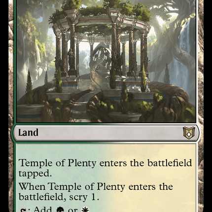 Temple of Plenty [Wilds of Eldraine Commander]