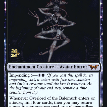 Overlord of the Balemurk [Duskmourn: House of Horror Promos] Prerelease Foil