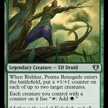 Rishkar, Peema Renegade [Commander Masters]