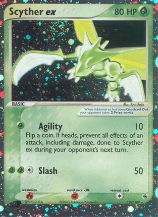 Scyther ex - 102/109 [Ruby and Sapphire] Holofoil