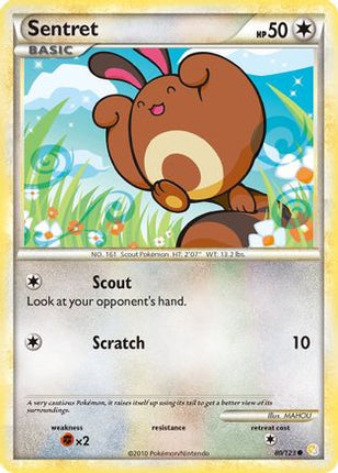 Sentret - 80/106 [HeartGold SoulSilver] Reverse Holofoil