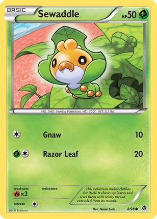 Sewaddle (4) - 4/98 [Emerging Powers] Reverse Holofoil