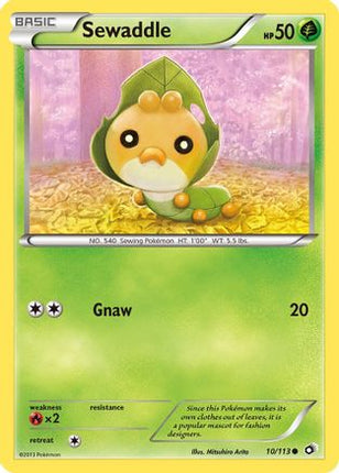 Sewaddle (10) - 10/106 [Legendary Treasures] Reverse Holofoil